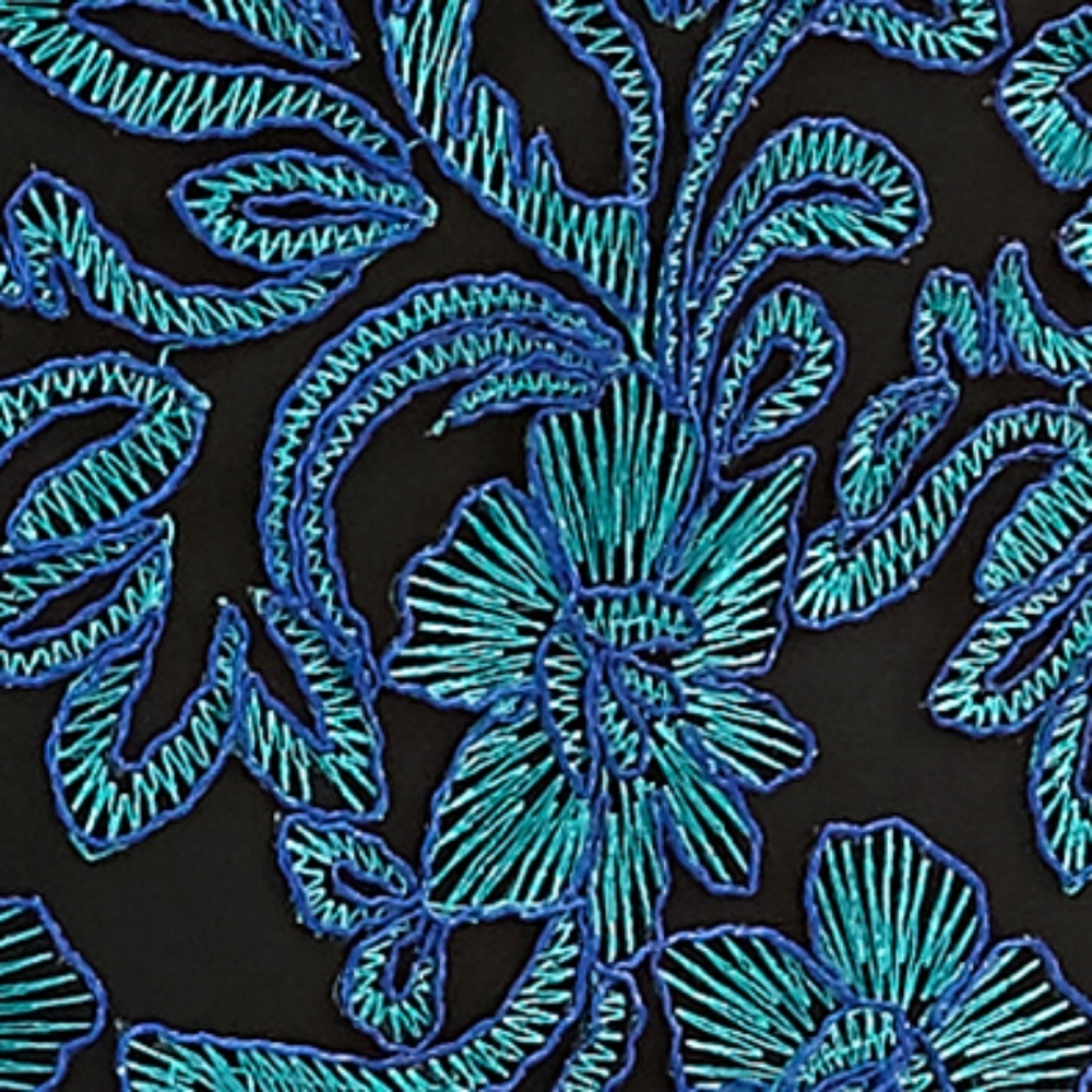 Js Collections Mesh Fit And Flare Cocktail Dress 8 - image 4